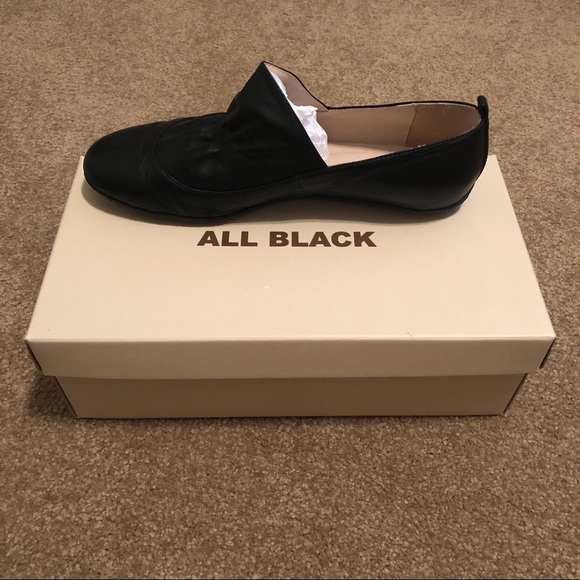 ALL BLACK black leather shoes. - Picture 8 of 8